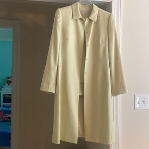 Vintage Tahari Arthur Levine 3 Piece Light Green Womens Professional Sui…